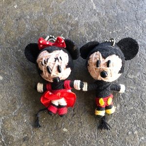 Mickey and meenie mouse key chains